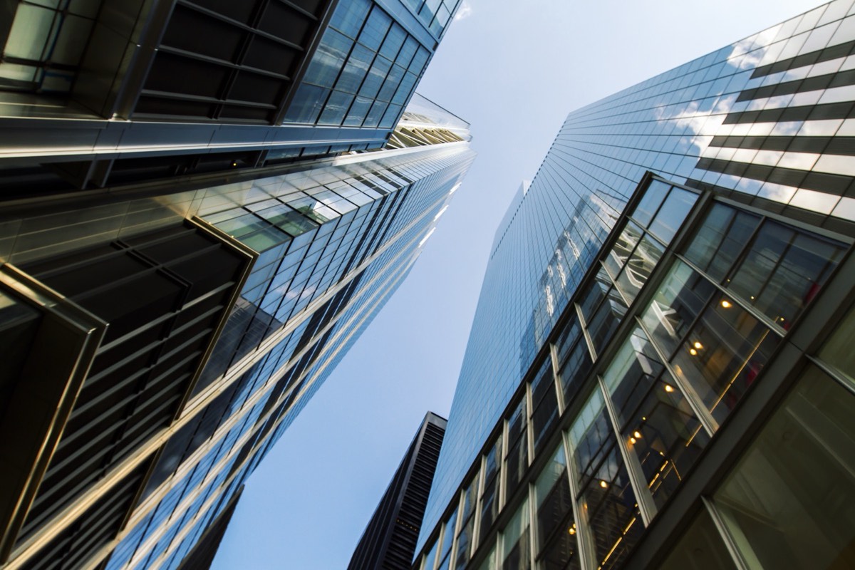 Modern corporate office towers
