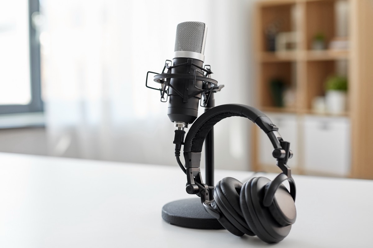 A professional studio microphone