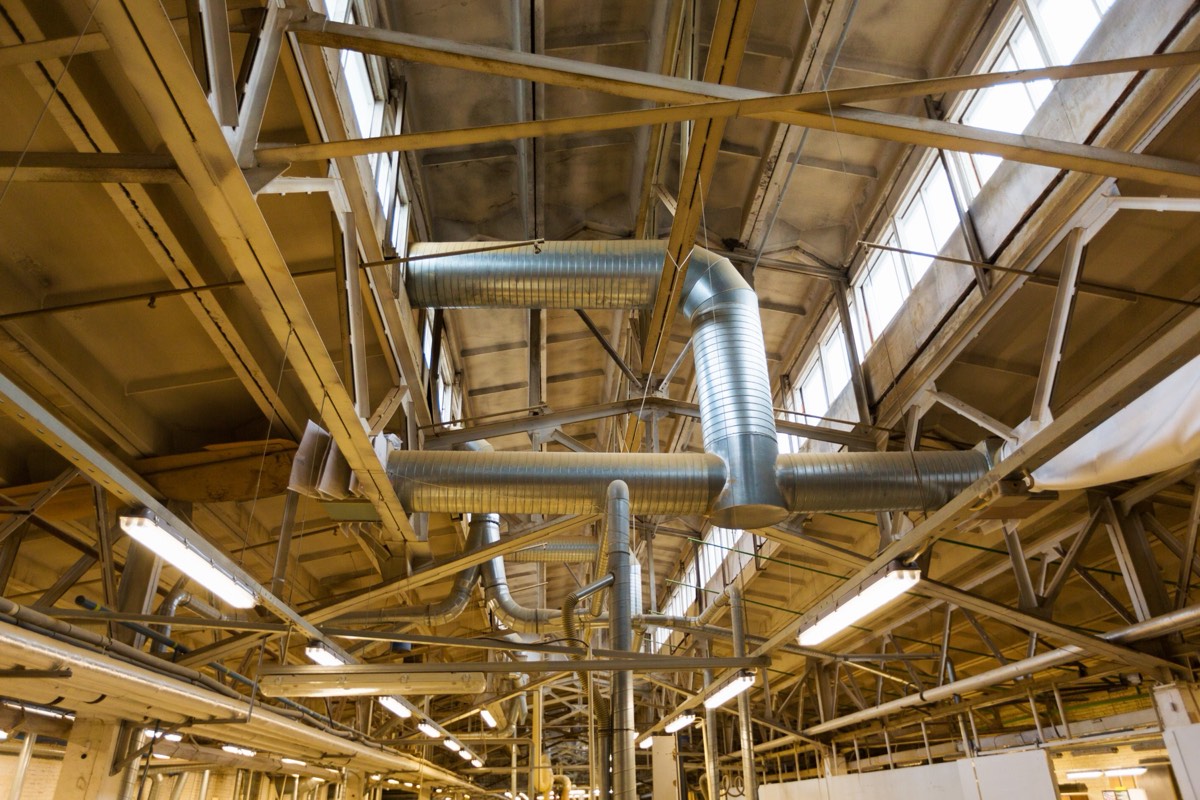 Wireless networking access point and equipment in an office ceiling