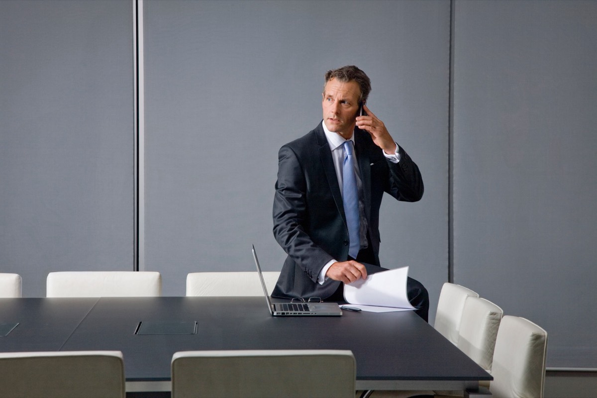 An accountant meeting with a client across a conference table